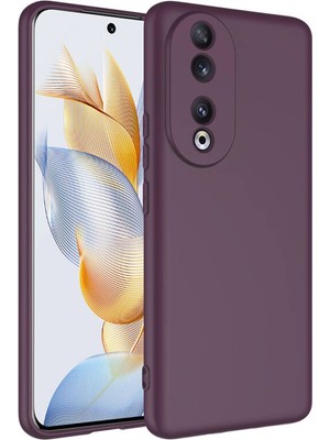 TeleZone Honor 90 Kılıf Şık Leke Yapmayan Esnek Kadife Dolgulu Oxshan Premium Silikon Kapak