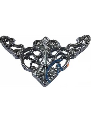 Mep Mep Dekoratif Köşe Süsü, Köşelik - Küçük, 19X34MM, Nikel, 1 Adet Najmaddin Mep Najmaddi
