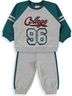 Civil Baby College Baskılı 6-18 Ay Takım - Yeşil