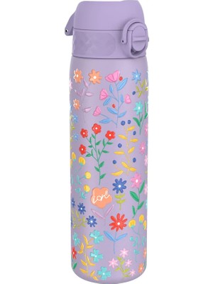 Ion8 - Paslanmaz Çelik Ince Suluk - Zarif Çiçekli - 600 ml - Sızdırmaz