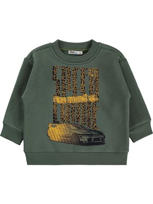Civil Boys Speed Crıme Baskılı 2-5 Yaş Sweatshirt Km - Haki
