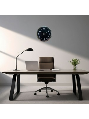 Ankaverse Silver Shadow 40 cm Metal Duvar Saati