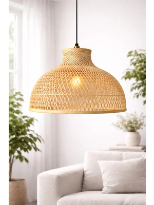 Luna Lighting Hawaii Model Hasır Sade Şık Estetik Kaliteli Bohem Sarkıt Avize