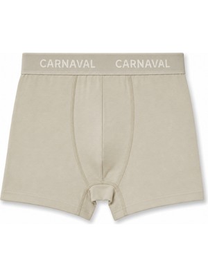 Carnaval Socks Bej Renkli Premium Pamuklu Erkek Boxer