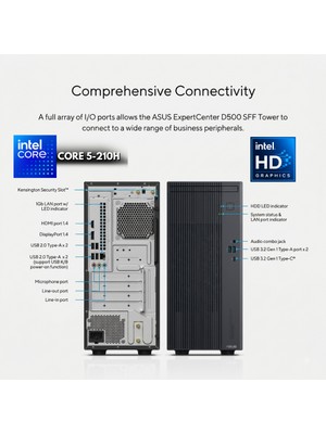 Asus Pc Core 5-210H 16-Gbddr5 1 Tbssd Intel Hd Graphics Freedos P500MV-C52108512B0DHMF2