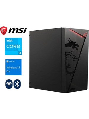 MSI Gzone Work Intel Core I3 12100 / 16GB Ddr4 / 500GB M.2 SSD / Ofis Masaüstü Bilgisayar