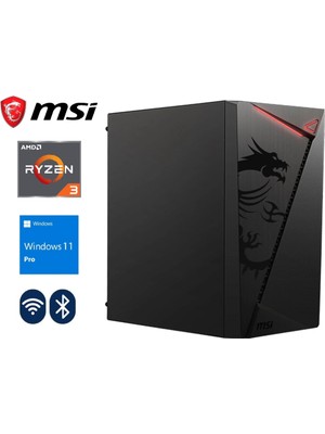 MSI Gzone Work Amd Ryzen 3 3200G / 16GB Ddr4 / 500GB M.2 SSD / Ofis Masaüstü Bilgisayar