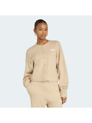 Adidas Essentials Knit Kadın Bej Hırka (IA4456)