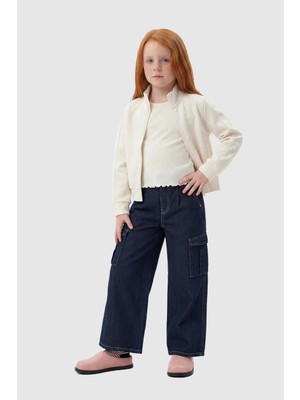 Guess Kız Çocuk Lacivert Pantolon