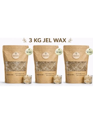Waxera %100 Saf Jel Wax 3 kg – Şeffaf Mum Yapım Jeli