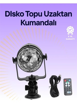 Sepetopia Taşınabilir ve Dayanıklı Plastik Kristal LED Disko Işığı