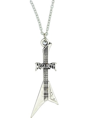 Diyez Müzik Megadeth Logolu Gitar Kolye
