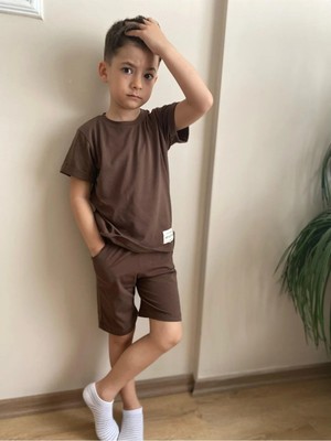 Lily & Co. Bisiklet Yakalı Tişört Şort Erkek Çocuk Ikili Takım