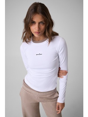 Guess Gj Star Embro Ls Cn Rıb Top