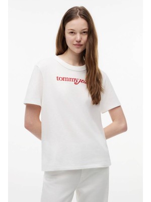 Tommy Jeans Tjw Rlx Scrıpt Ss Tee