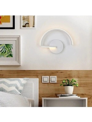 St. Morritz Alex Modern Tasarım Beyaz Renk Gün Işığı Ledli Banyo - Mutfak - Salon Ledli Duvar Aplik