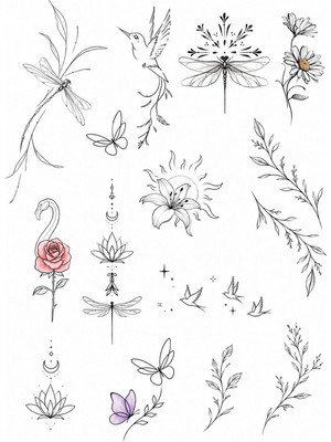 New Obsessions Yogi Minimal Temalı Geçici Dövme