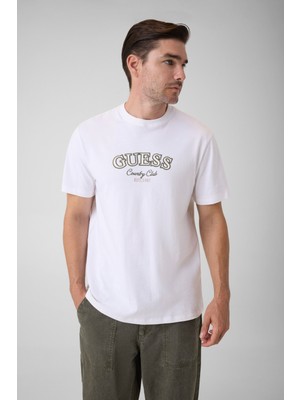Guess Cn Ss Country Club Logo Tee