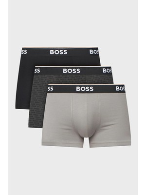 Boss Logolu 3 Pack Boxer Erkek Boxer 50554443 024