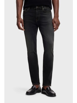 Boss Slim Fit Normal Bel Dar Paça Jeans Erkek Kot Pantolon 50564384 009