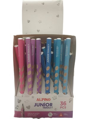 Alpino Trimax Chic -Jumbo Üçgen Çentikli Kurşun Kalem (36 Lı Paket) JU-200018