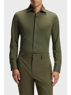 Boss Slim Fit Klasik Yaka Uzun Kollu Gömlek Erkek Gömlek 50567206 347