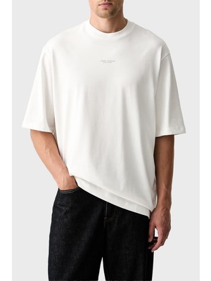 Armani Exchange Oversize Pamuklu Bisiklet Yaka T Shirt Erkek T Shirt XM003560 AF28670 U0009