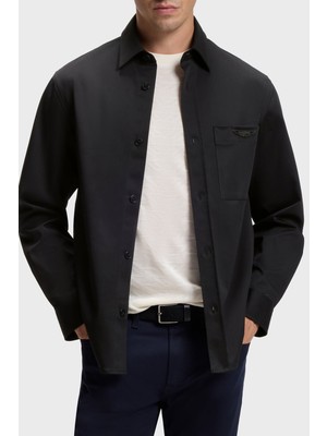 Boss Lgoolu Pamuklu Relaxed Fit Uzun Kollu Gömlek Erkek Gömlek 50567166 001