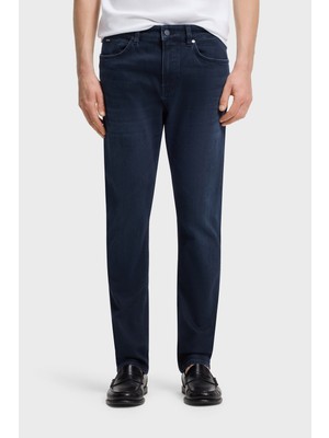Boss Pamuk Karışımlı Slim Fit Normal Bel Jeans Erkek Kot Pantolon 50566914 403