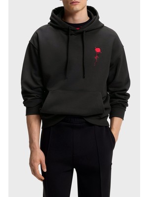 Hugo Logolu Relaxed Fit Kapüşonlu Sweat Erkek Sweat 50574451 001
