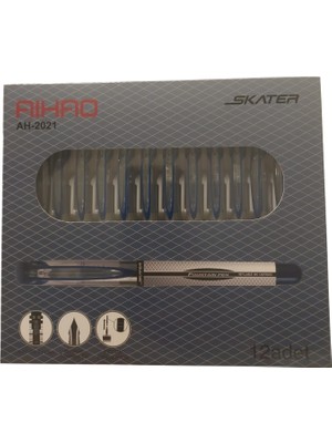 Mikro Aihao Dolma Kalem Mavi Ah-2021 (12 Li Paket)