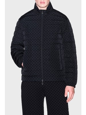 Armani Exchange Kadife Dokulu Dik Yaka Kuş Tüyü Dolgulu Mont Erkek Mont XM003510 AF19870 UC001