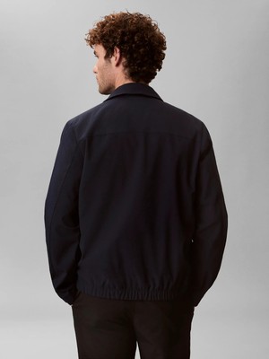 Calvin Klein Erkek Lacivert Calvin Klein Ls Seersucker Blouso, Cef, S Lacivert Erkek Ceket