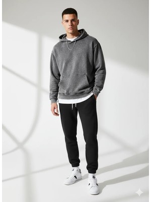 ribana Unisex Beli Lastikli Cepli Yumuşak.Dokulu Eşofman Altı