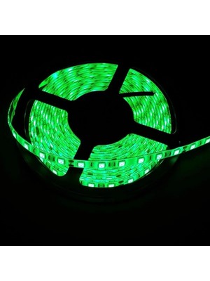 St. Morritz 24 Volt 5050 Silikonlu Yeşil 3 Çip 5 Metre Şerit LED