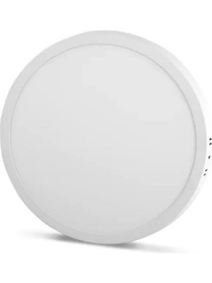 Noas YL14-2410 Sıva Üstü Yuvarlak Slim LED Panel 24W Beyaz Kasa 6500K 2160 Lm