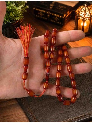 Gündüz Ticaret Sıkma Kehribar Tesbih 7/10 Ölçülerinde