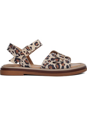 Zeytuk Kadın Hakiki Deri Sandalet Sandalet