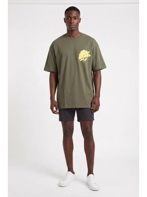 Blow Up Future Gen Emoji Haki Oversize Erkek T-Shirt 141196