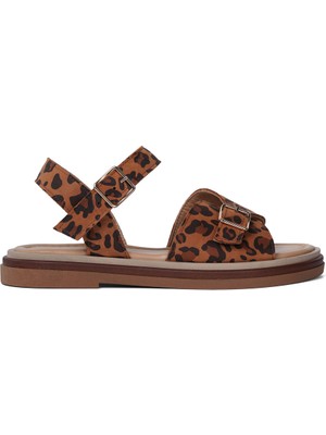 Zeytuk Kadın Hakiki Deri Sandalet Sandalet