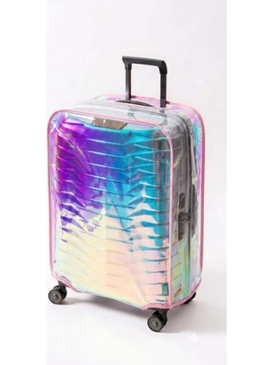 Trink Çanta Valiz Kılıfı ve Bavul Kılıfı * Hologram * Pembe  * Orta