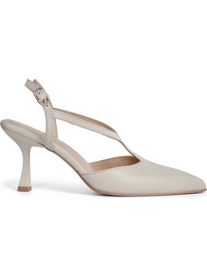 Zeytuk Kadın Hakiki Deri Slingback Ayakkabı