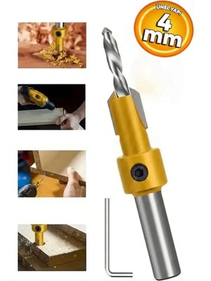 Boss BS004 Ahşap Havşa Matkap Ucu 4 mm Havşa Açma Mdf Ucu 4 mm