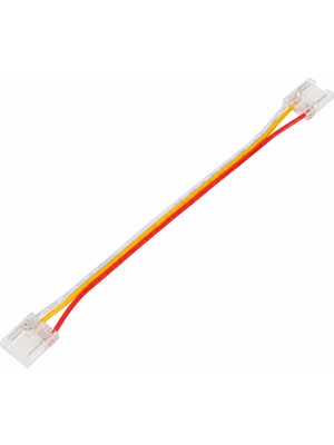 Ledarmy 10 mm CCT COB LED Şerit Çift Taraflı Kablolu Konnektör 3 Pin 10 cm Şeffaf Lehimsiz Şerit Birleştirme Aparatı 1 Adet 12V 24V