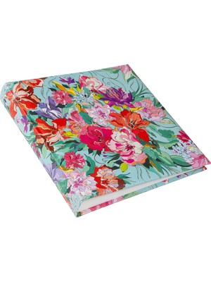 Goldbuch Velvet Bloom - Yapıştırmalı Fotoğraf Albümü -  25X25 cm 60 Sayfa - 120 Fotoğraf Çiçek Desenli