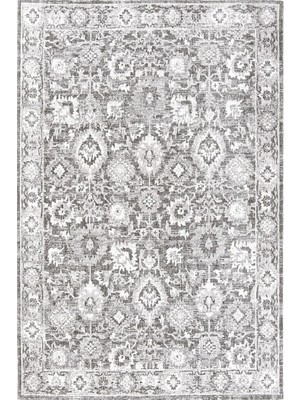 Hoom Rugs Etro 2704 Gri Vintage Desenli Salon Halısı