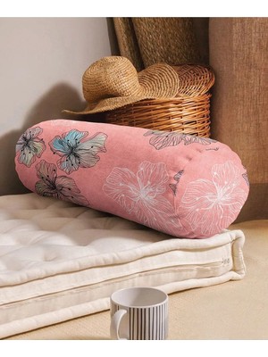 Rem Home Rengirenk Dekoratif Kırlent Kılıfı Soyut 60 x 20 cm Salon Koltuk Kanepe Yastık Kılıfı