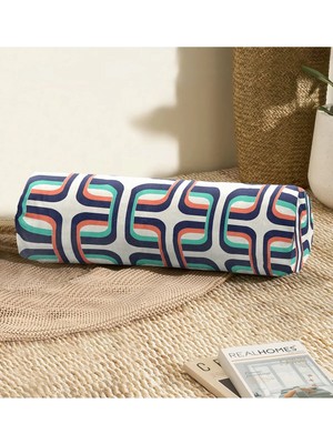 Rem Home Rengirenk Dekoratif Kırlent Kılıfı Geometrik 60 x 20 cm Salon Koltuk Kanepe Yastık Kılıfı
