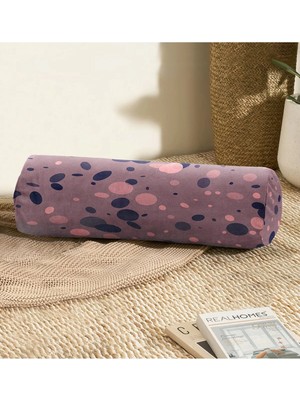 Rem Home Rengirenk Dekoratif Kırlent Kılıfı Puantiye 60 x 20 cm Salon Koltuk Kanepe Yastık Kılıfı