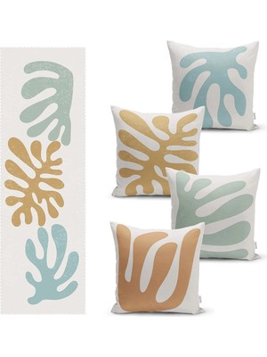 Rem Home Rengirenk Dekoratif Kırlent Kılıfı Sarı Modern 43 x 43 cm Salon Koltuk Kanepe Yastık Kılıfı